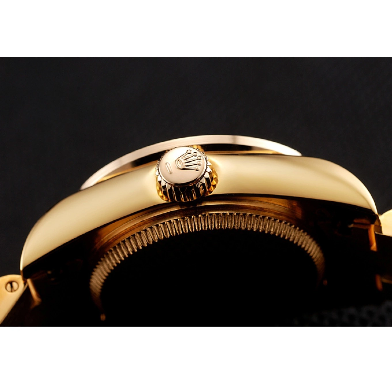 Rolex aaa copy Diamond 1453955 Diamond Bracelet Swiss DayJust Gold Pave Rolex Dial 0605
